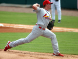 St. Louis Cardinals v Florida Marlins, JUPITER, FL - MARCH 06: Kevin Thomas Photographic Print by Marc Serota