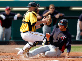 Minnesota Twins v Pittsburgh Pirates, BRADENTON, FL - MARCH 02: Trevor Plouffe and Ryan Doumit Photographic Print by J. Meric