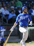 Kansas City Royals v Texas Rangers, SURPISE, AZ - FEBRUARY 27: Eric Hosmer Photographic Print by Rob Tringali