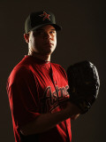 Houston Astros Photo Day, KISSIMMEE, FL - FEBRUARY 24: Wandy Rodriguez Photographic Print by Al Bello