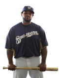 Milwaukee Brewers Photo Day, MARYVALE, AZ - FEBRUARY 24: Prince Fielder Photographic Print by Jonathan Ferrey