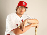 St. Louis Cardinals Photo Day, JUPITER, FL - FEBRUARY 24: Colby Rasmus Photographic Print by Mike Ehrmann