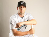 Florida Marlins Photo Day, JUPITER, FL - FEBRUARY 23: Brett Hayes Photographic Print by Mike Ehrmann