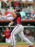 Atlanta Braves v Houston Astros, KISSIMMEE, FL - MARCH 01: Dan Uggla Photographic Print by Mike Ehrmann