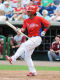 Florida Seminoles v Philadelphia Phillies, CLEARWATER, FL - FEBRUARY 24: Michael Martinez Photographie par Al Messerschmidt