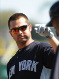 New York Yankees v Philadelphia Phillies, CLEARWATER, FL - FEBRUARY 27: Nick Swisher Photographic Print by Al Messerschmidt