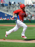 Florida Seminoles v Philadelphia Phillies, CLEARWATER, FL - FEBRUARY 24: Shane Victorino Photographic Print by Al Messerschmidt