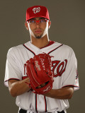 Washington Nationals Photo Day, VIERA, FL - FEBRUARY 25: Luis Atilano Fotografisk trykk av Al Bello