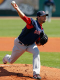 Boston Red Sox v Pittsburgh Pirates, BRADENTON, FL - MARCH 13: Josh Beckett Photographic Print by J. Meric