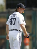 Houston Astros v Detroit Tigers, LAKELAND, FL - MARCH 02: Phil Coke Photographic Print by Leon Halip