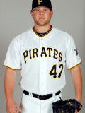 Pittsburgh Pirates Photo Day, BRADENTON, FL - FEBRUARY 20: Evan Meek Photographic Print by J. Meric