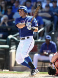Cincinnati Reds v Texas Rangers, SURPRISE, AZ - MARCH 11: Ian Kinsler Photographic Print by Christian Petersen