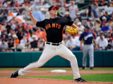 Milwaukee Brewers v San Francisco Giants, SCOTTSDALE, AZ - MARCH 14: Matt Cain Photographic Print by Kevork Djansezian