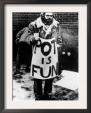 Beat Poet Allen Ginsberg, Ca.1960s Print