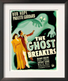 Ghost Breakers, Paulette Goddard, Bob Hope on Window Card, 1940 Print