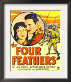 Four Feathers, Fay Wray, Richard Arlen on Window Card, 1929 Posters