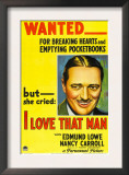 I Love That Man, Edmund Lowe, 1933 Posters