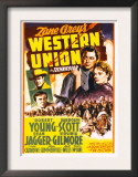 Western Union, Randolph Scott, Dean Jagger, Robert Young, Virginia Gilmore, 1941 Poster