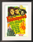 Kidnapped, Warner Baxter, Arleen Whelan, Freddie Bartholomew on Midget Window Card, 1938 Prints