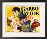 Camille, Greta Garbo, Robert Taylor, Inset from Left: Greta Garbo, Robert Taylor, 1936 Posters