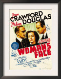 A Woman's Face, Conrad Veidt, Joan Crawford, Melvyn Douglas on Midget Window Card, 1941 Prints