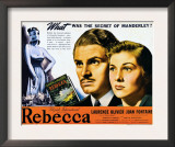 Rebecca, Laurence Olivier, Joan Fontaine, 1940 Posters