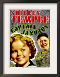 Captain January, Shirley Temple, Guy Kibbee on Midget Window Card, 1936 Prints