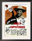 Bells of Capistrano, Gene Autry on Window Card, 1942 Art
