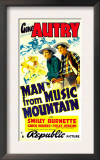 Man from Music Mountain, Gene Autry, Smiley Burnette, 1938 Posters