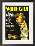 Wild Girl, Charles Farrell, Joan Bennett, 1932 Arte Wild Girl, Charles Farrell, Joan Bennett, 1932 Arte