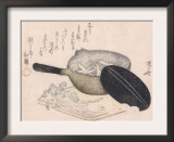 Still Life of Cut Vegetables and a Pot Containing Icefish Posters by Ryuryukyo Shinsai