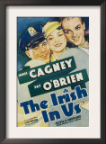 The Irish in Us, Pat O'Brien, Olivia De Havilland, James Cagney on Window Card, 1935 Posters