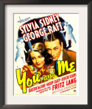 You and Me, Sylvia Sidney, George Raft on Window Card, 1938 Prints