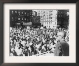 Malcolm X, Speaking to an Outdoor Rally in Harlem in 1963 Prints