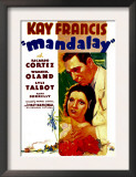 Mandalay, Kay Francis, Ricardo Cortez, 1934 Poster