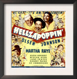 Hellzapoppin', Ole Olsen, Chic Johnson, Martha Raye, Hugh Herbert, Mischa Auer on Window Card, 1941 Prints