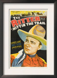 Hittin' the Trail, Tex Ritter, 1937 Poster