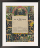 United Mine-Workers of America, c.1899 Prints by Kurz & Allison 