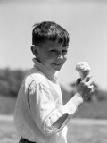 Boy With Ice-Cream Cone Photographie par H. Armstrong Roberts