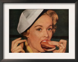 Eating Hamburgers, USA, 1950 Posters