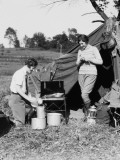 Two Women Camping Photographic Print by H. Armstrong Roberts