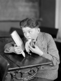 Boy Wearing a Donegal Tweed Suit Photographic Print by H. Armstrong Roberts