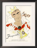Schiaparelli Snuff, Mens Fragrance Cologne, USA, 1950 Posters