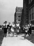 Children Running By School Photographie par H. Armstrong Roberts