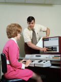 Executives at Computer Photographic Print by H. Armstrong Roberts