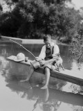 Young Boy Fishing Photographic Print by H. Armstrong Roberts
