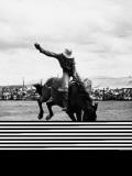 Rodeo Cowboy Riding Bucking Bronco Photographic Print by H. Armstrong Roberts