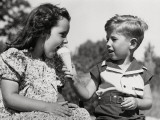 Sharing Ice-Cream Photographic Print by H. Armstrong Roberts