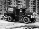 Concrete Truck on Site of Construction Photographic Print by George Marks