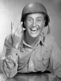 Army Soldier Gives Victory Sign Photographic Print by George Marks